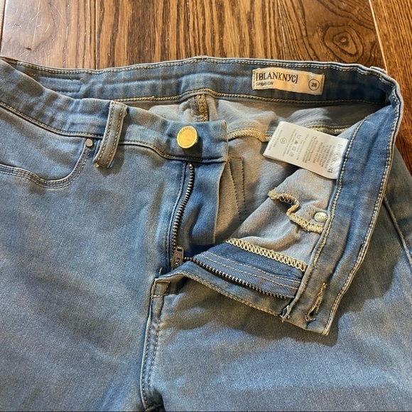 Blank NYC skinny distressed blue jeans in size 28 - Picture 8 of 14